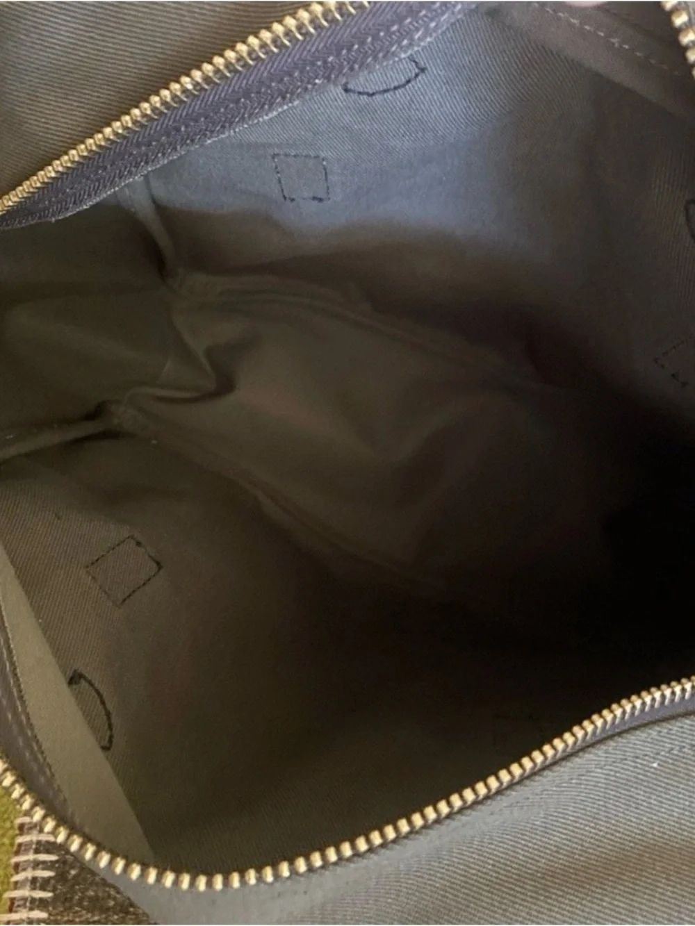 Filson Olive Green Tote with Brown Leather Straps
